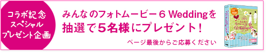 wecoコラボパッケージで新登場!一歩進んだこだわりのウエディングムービー制作ソフト 【みんなのフォトムービー6 wedding】が新登場