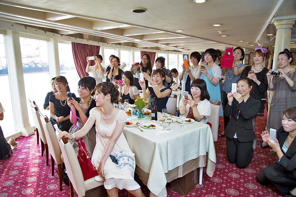 ゲストと東京ベイクルーズを満喫できた船上ウエディングパーティ