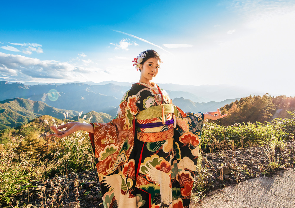 アンティーク 花嫁衣装 帯セット 黒 五つ紋-