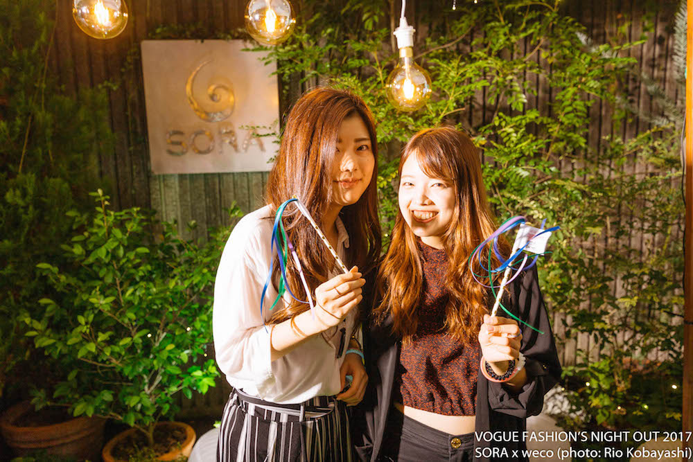 VOGUE FASHION’S NIGHT OUT 2017 SORA × weco